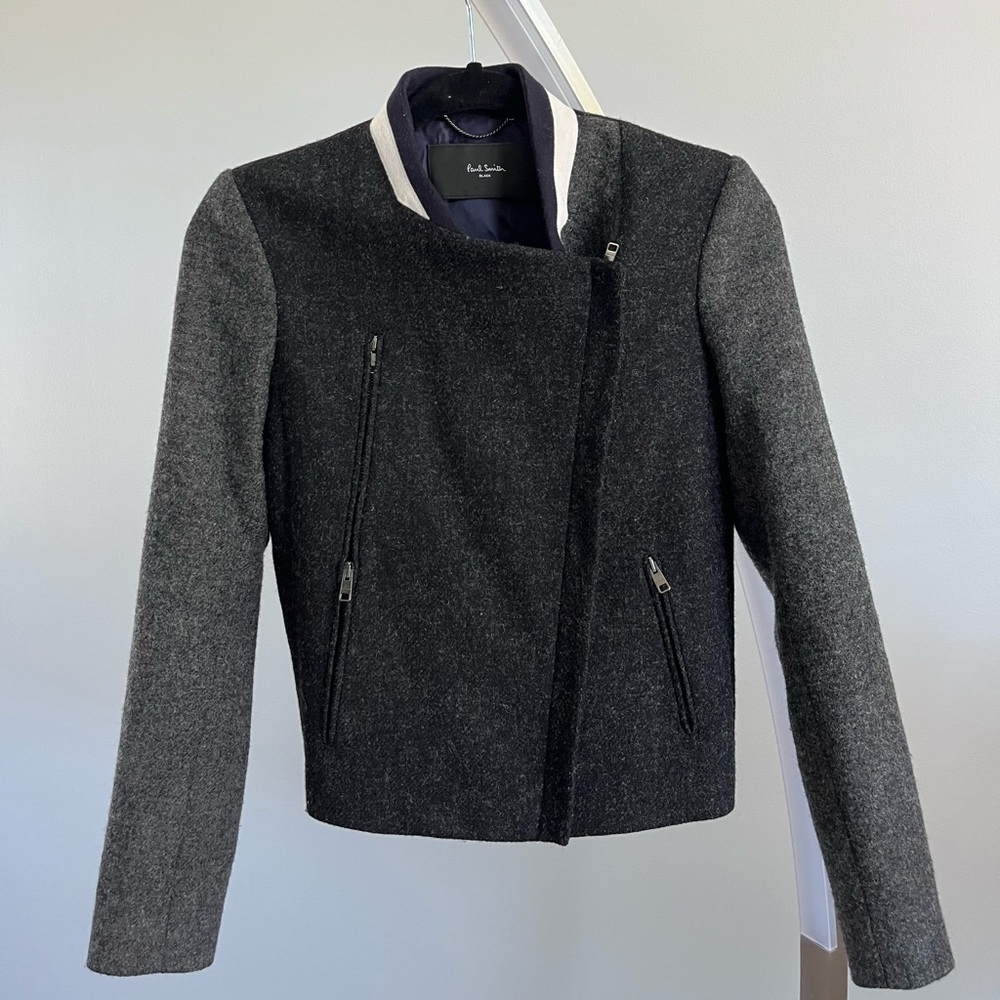 Paul Smith Charcoal and Black Women's Wool Blazer